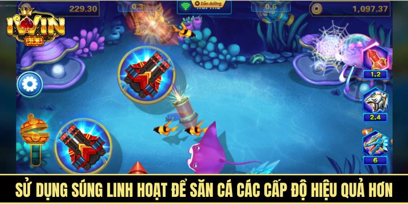 Sử dụng súng linh hoạt để săn cá các cấp độ hiệu quả hơn
